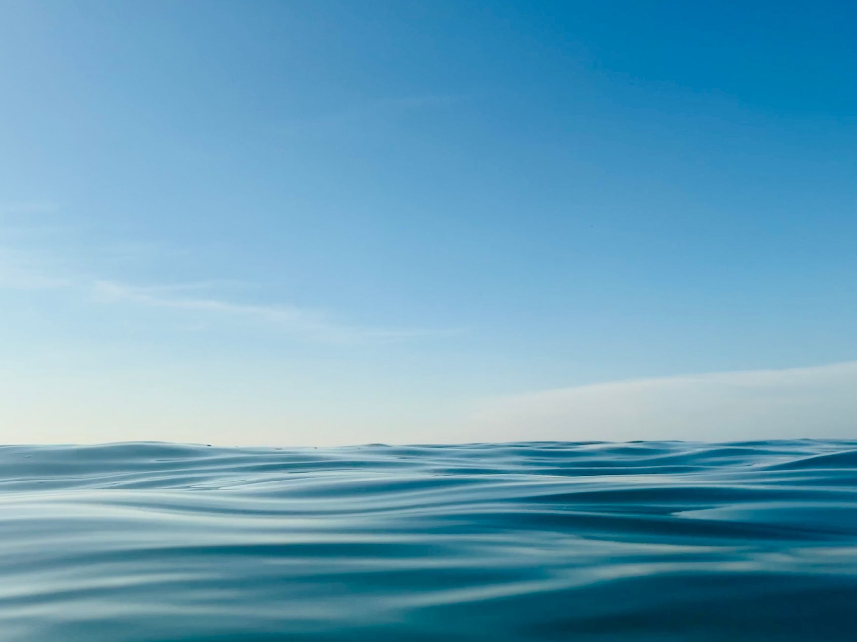 clear sky over blue sea